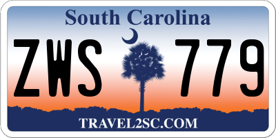 SC license plate ZWS779