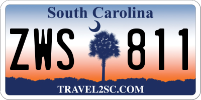 SC license plate ZWS811