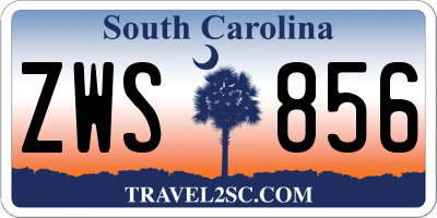 SC license plate ZWS856