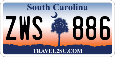 SC license plate ZWS886