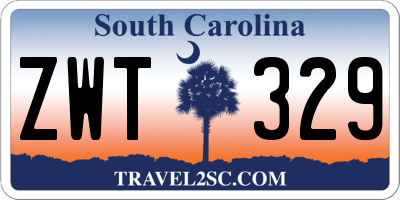 SC license plate ZWT329