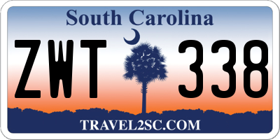 SC license plate ZWT338