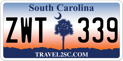 SC license plate ZWT339