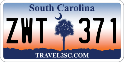 SC license plate ZWT371