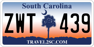 SC license plate ZWT439