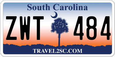 SC license plate ZWT484
