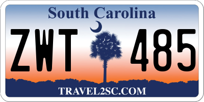SC license plate ZWT485