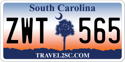 SC license plate ZWT565