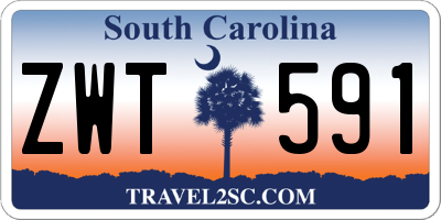 SC license plate ZWT591