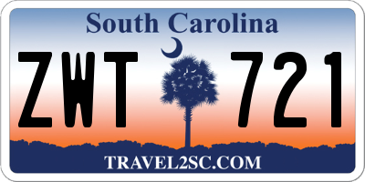 SC license plate ZWT721