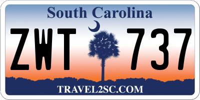 SC license plate ZWT737