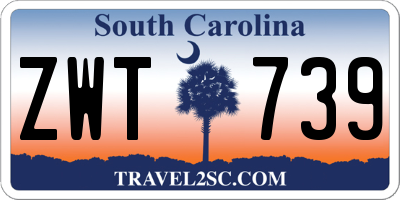 SC license plate ZWT739