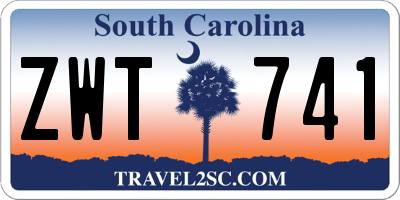 SC license plate ZWT741