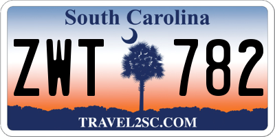 SC license plate ZWT782