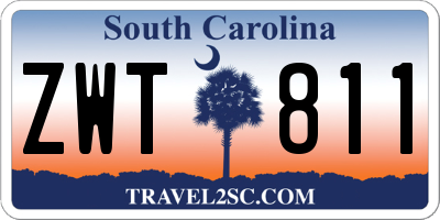 SC license plate ZWT811