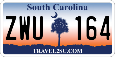 SC license plate ZWU164