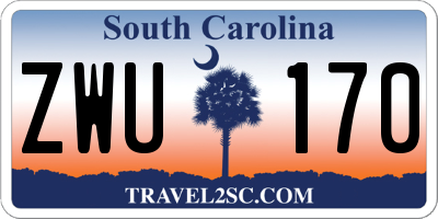 SC license plate ZWU170