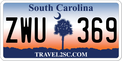 SC license plate ZWU369