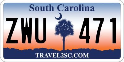 SC license plate ZWU471