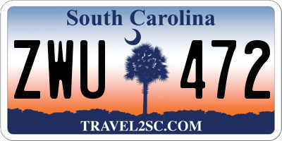 SC license plate ZWU472
