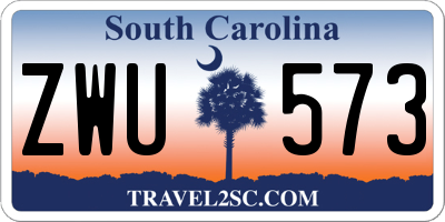 SC license plate ZWU573