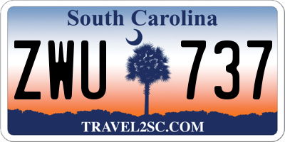 SC license plate ZWU737