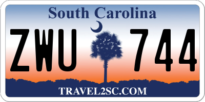 SC license plate ZWU744