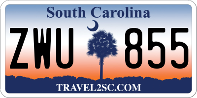 SC license plate ZWU855