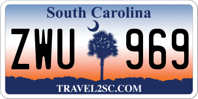 SC license plate ZWU969