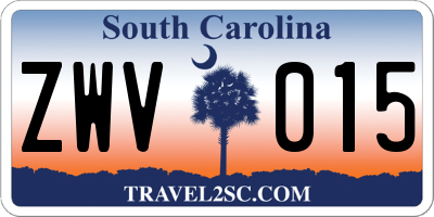 SC license plate ZWV015