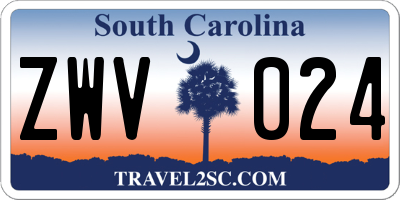 SC license plate ZWV024