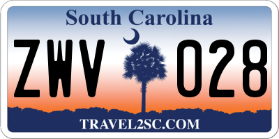 SC license plate ZWV028