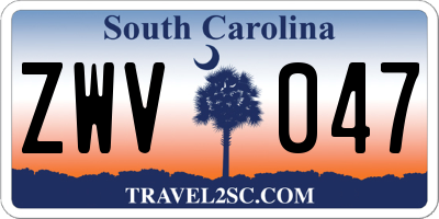 SC license plate ZWV047