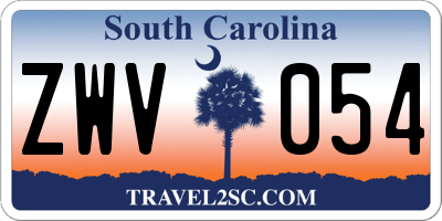 SC license plate ZWV054