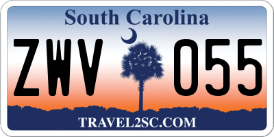 SC license plate ZWV055
