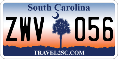 SC license plate ZWV056