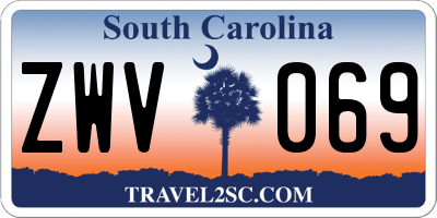 SC license plate ZWV069
