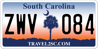 SC license plate ZWV084