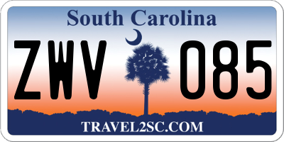 SC license plate ZWV085