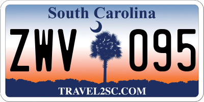 SC license plate ZWV095