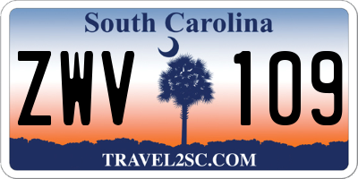 SC license plate ZWV109
