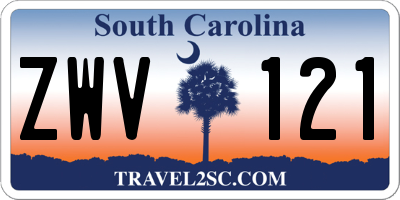 SC license plate ZWV121