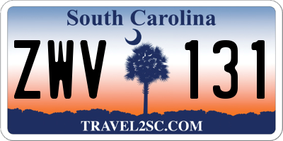 SC license plate ZWV131
