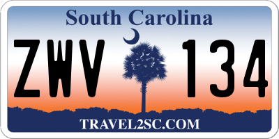 SC license plate ZWV134