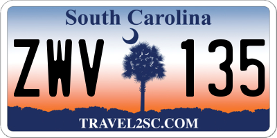 SC license plate ZWV135