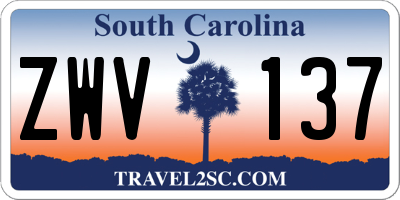 SC license plate ZWV137