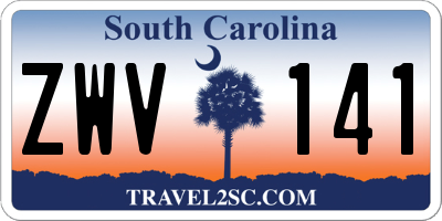 SC license plate ZWV141