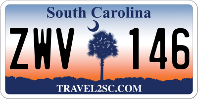SC license plate ZWV146