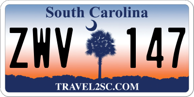 SC license plate ZWV147