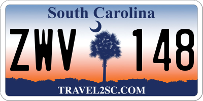 SC license plate ZWV148